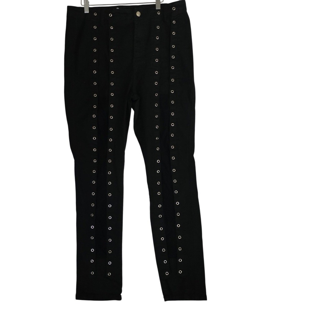 Royal Bones Daang Goodman Black Skinny Mesh Jeans 17 No Laces Hot Topic Goth